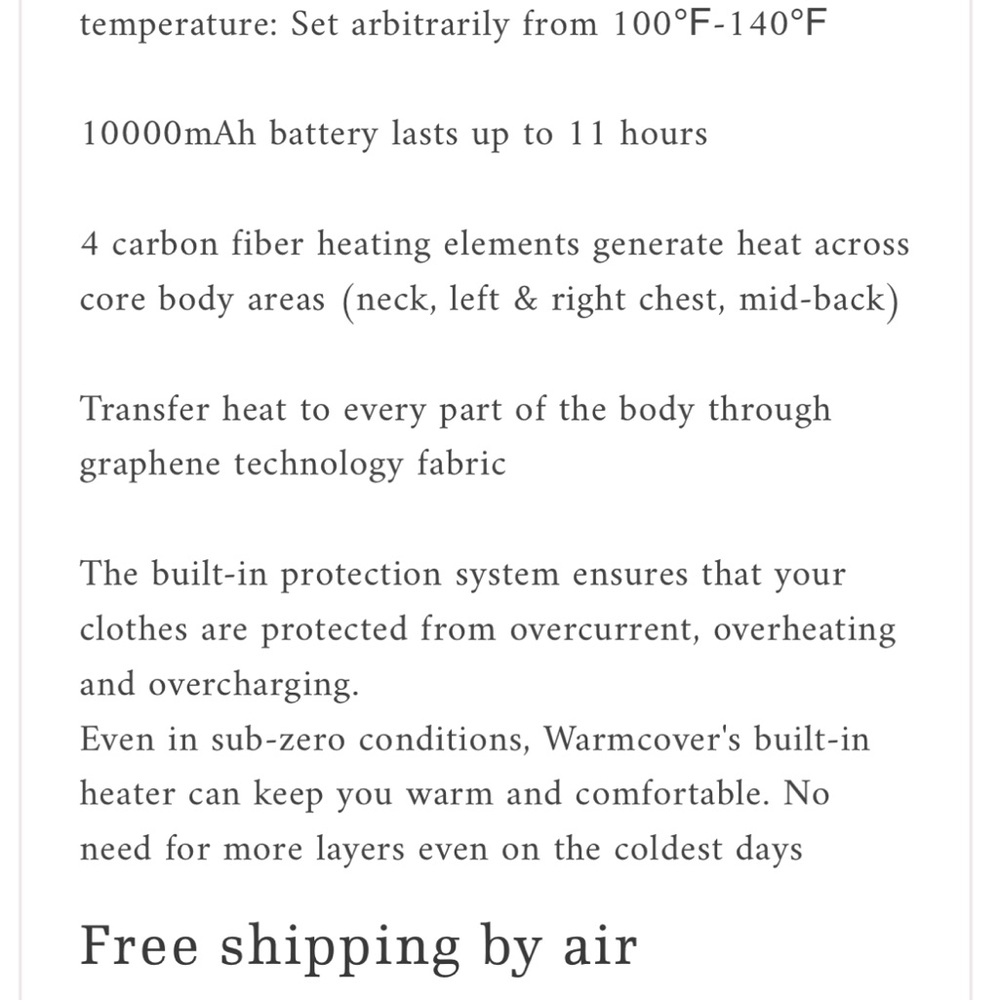 Men’s Large outdoor heated jacket (battery not included) - Picture 5 of 16